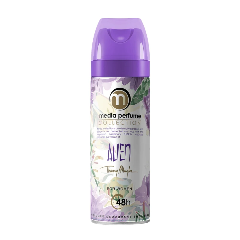 اسپری خوشبوکننده بدن مدیا ۲۰۰ میل رایحه الین زنانه (Media Body Spray 200ml – Alien Women Fragrance)