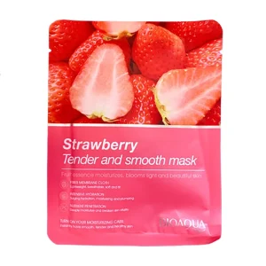 ماسک ورقه‌ای صورت بیوآکوآ توت فرنگی (Bioaqua Strawberry Facial Sheet Mask)