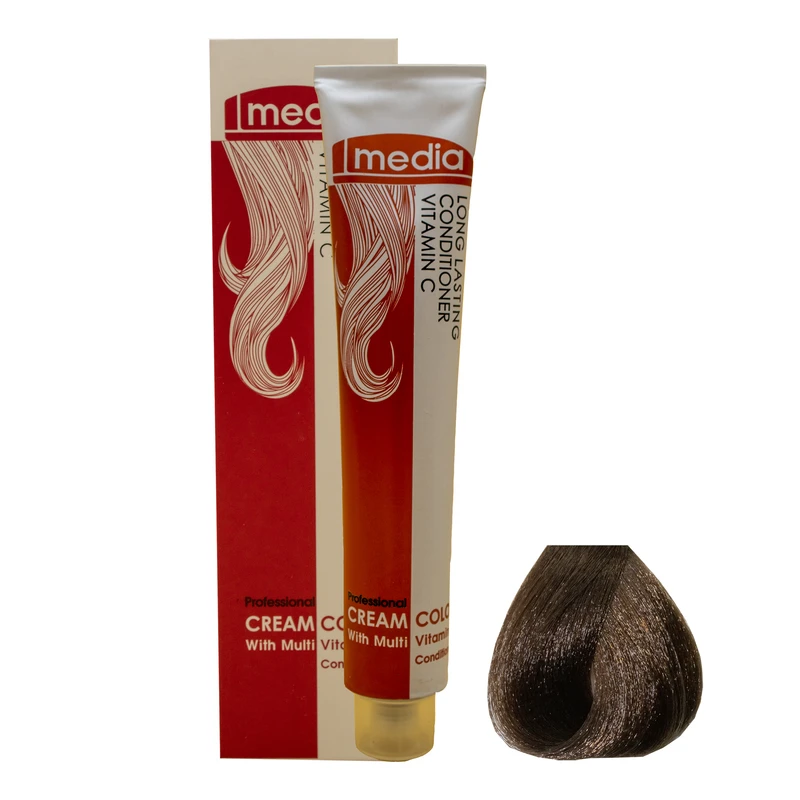 رنگ مو مدیا شماره ۴ طبیعی (Media Hair Color No.4 Natural Brown)
